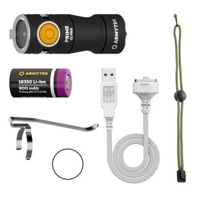 Immagine di ArmyTek Prime C1 Pro LED (monocolore) Torcia tascabile a batteria ricaricabile 1000 lm 72 g