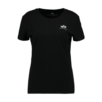 Immagine di Alpha Industries Basic T Small LOGO Tshirt basic, Donna, Taglia: XS, Black
