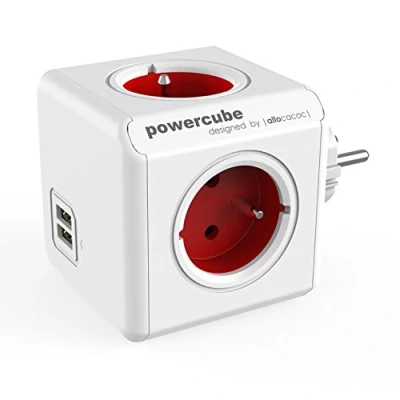 Immagine di Allocacoc deorpc PowerCube, rosso, 1202RD/DEOUPC