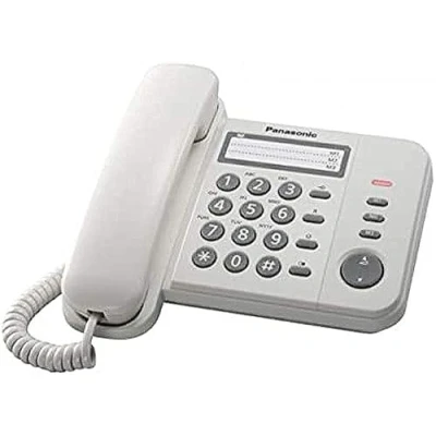 Immagine di Panasonic KX TS520 Telefono cordless DECT, Desk/Wall, colore: bianco