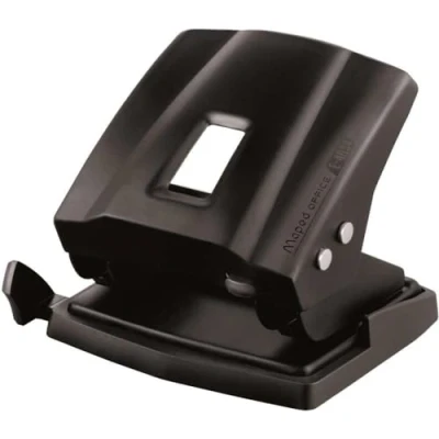 Immagine di Maped M403411 Perforatrice a molla Essentials, in metallo, perfora fino 35 fogli, nero