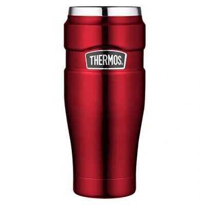 Immagine di Thermos Termos 4002.248.047 Bottiglia in Acciaio Inossidabile, 0,47 l, Acciaio, Cranberry, 8,4 x 19,8 cm