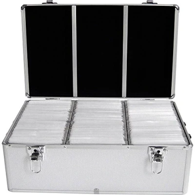 Immagine di Valigetta per CD MediaRange 500 CD/DVD/Blu ray Alluminio Argento 1 pz. (L x A P) 447 180 300 mm BOX77