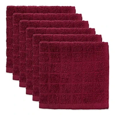 Immagine di DII Windowpane strofinaccio 6/Set Vino Solido