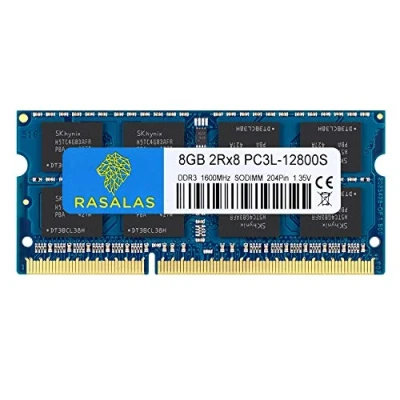 Immagine di Rasalas 8 GB PC3L 12800S DDR3 1600 MHz Laptop RAM 2Rx8 1.35V 204 Pin CL11 Portatile Memoria Modulo Upgrade