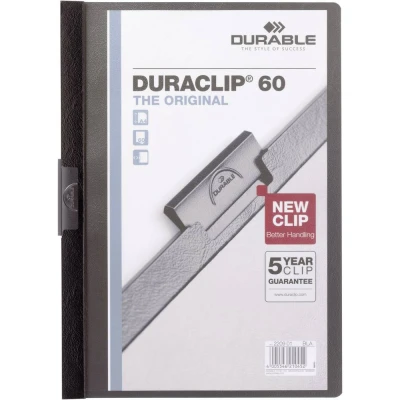 Immagine di Durable Cartellina con clip DURACLIP 60 2209 220901 DIN A4 Nero