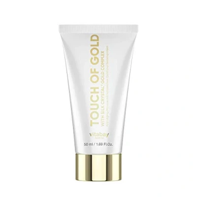 Immagine di Vitabay Touch of Gold crema antirughe 50 ml con oro colloidale puro 20 PPM e seta viso per cura donna