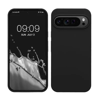 Immagine di kwmobile Cover per Google Pixel 9 Pro XL Custodia Back Case Smartphone in Silicone TPU Protezione Gommata nero