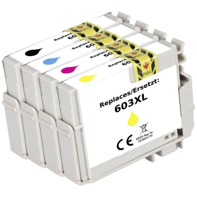 Immagine di Cartuccia Renkforce Compatibile sostituisce Epson 603XL, T03A6, T03A1, T03A2, T03A3, T03A4 Imballo multiplo Nero, Ciano, Magenta, Giallo RF 5655898