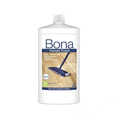 Immagine di Bona Parquet Olio Lucido Lucido, Detergente e per Pavimenti In Legno Laccato 1 L, Lucidante Parquet, Cura