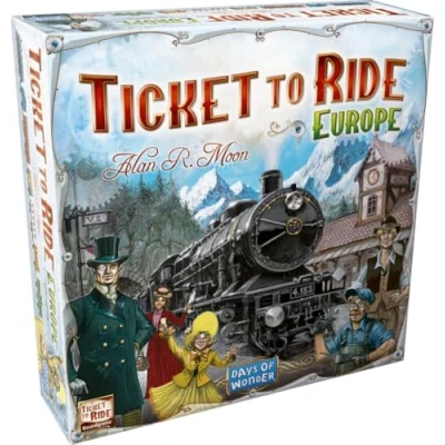 Immagine di Days of Wonder , Ticket to Ride Europe Board Game Ages 8+ For 2 5 players Average Playtime 30 60 Minutes