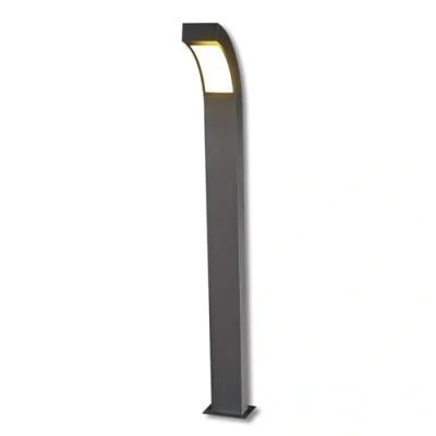 Immagine di lampada LED da esterni &#039;Lennik&#039; (Moderno) colore Nero, in Alluminio (1 luce, lampadina inclusa) di Lucande lampioncino, paletto luminoso, viale, lampione