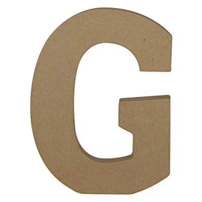 Immagine di Decopatch AC858C 1 Supporto in cartapesta Marrone 15x2,5x20 cm, Lettera Maiuscola G