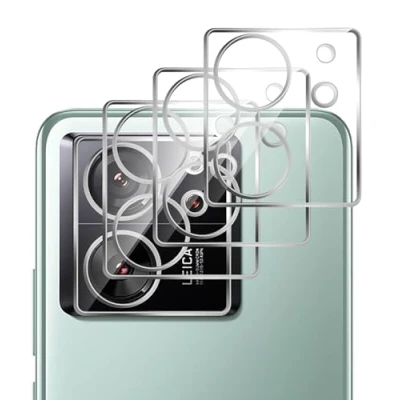 Immagine di GIOPUEY Pellicola Fotocamera Compatibile con Xiaomi 13T/Xiaomi 13T PRO, [3 Pezzi] 3D Vetro Temperato [Altamente Trasparente] Protezione per PRO