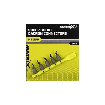 Immagine di Matrix Super Short Dacron Connectors Large (5 pezzi) Materiale da pesca