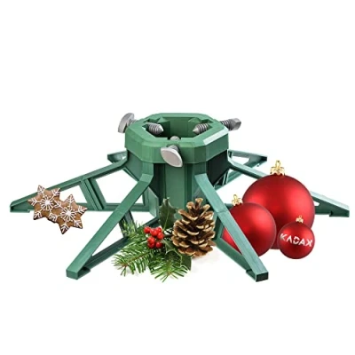 Immagine di KADAX Supporto per Albero di Natale con Serbatoio dell&#039;Acqua, Moderno Natale, in plastica Resistente, Alberi Varie Dimensioni (Altezza Fino a 3,5 m)