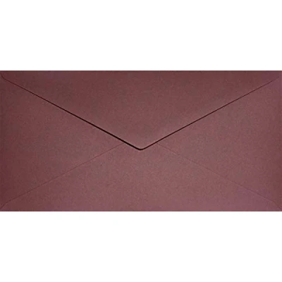 Immagine di Netuno 100 buste lunghe colorate bordeaux formato DL 110 x 220 mm 120g Keaykolour Carmine lettera ecologiche carta riciclata per partecipazioni matrimonio inviti biglietti