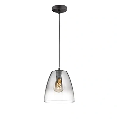 Immagine di FISCHER &amp; HONSEL Miro lampada sospens. 1 luce grigio/trasp. Ø20cm