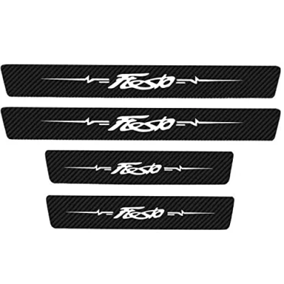 Immagine di Stylecart 4 Pezzi Adesivi per Battitacco FO rd Fiesta Fusion Kuga Edge C Max Shelby Taurus, Adesivo in Fibra di Carbonio Protezioni Davanzali Porte Auto,Fiesta