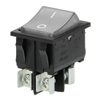 Immagine di Miratic Interruttore a Bilanciere Retroilluminato On Off 230V 20A 50Hz (pulsante trasparente/alloggiamento nero)