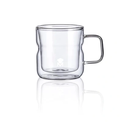Immagine di MasterPRO Foodies Mixology Set di 2 Bicchieri da 450 ml In resistente vetro borosilicato a doppia parete eleganti ideali per ogni occasione.
