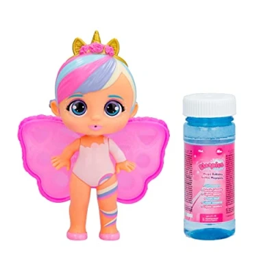 Immagine di BLOOPIES Magic Bubbles Cristine, Bambola Fatina da Collezione che Spruzza Acqua e Fa Bolle con le sue Ali, Gioco per Bambini
