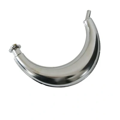 Immagine di JRL Silenziatore di Scarico Cromato per 49cc 50cc 60cc 66cc 80cc bicicletta Motore a benzina Kit Motorized Bike
