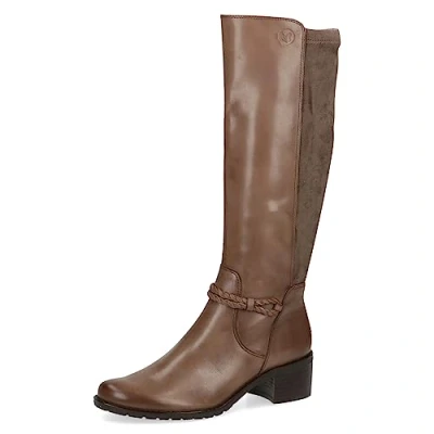 Immagine di Caprice Stivali alti Taupe comb, Donna, Taglia: 40.5, comb Pelle e tessuto