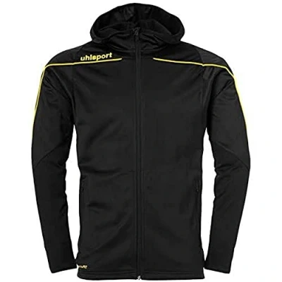 Immagine di uhlsport Stream 22 Giacca con cappuccio, da bambino, Bambini, Giacca, 100518923, Nero/Giallo limone, 164