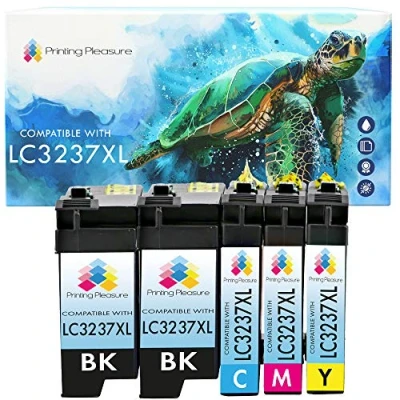 Immagine di 5 Cartucce d&#039;inchiostro compatibili per Brother HL J6000DW, J6100DW, MFC J5949DW, J6945DW, J6947DW LC3237XL LC3237