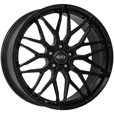 Immagine di DOTZ 5 fori 20Pollici 112mm cerchio in lega suzuka black nero OSU0M8BA28 Cerchione Acciaio