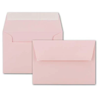 Immagine di Buste per lettere, in colori vivaci, formato B6, di dimensioni 175 x 125 mm, chiusura adesiva 50 Umschläge Rosa