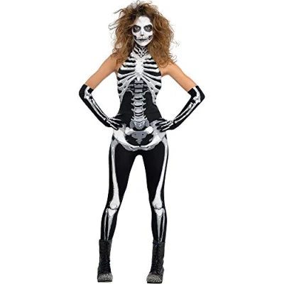 Immagine di Amscan Costume Scheletro Bone a fied Babe (S). Contiene: Vestito, Guanti, Multicolore, 7AM844639 55