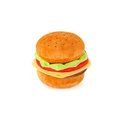 Immagine di P.L.A.Y. Pet American Classic Plush Hamburger. Artigianato realizzato a mano con triple cuciture per garantire una lunga durata