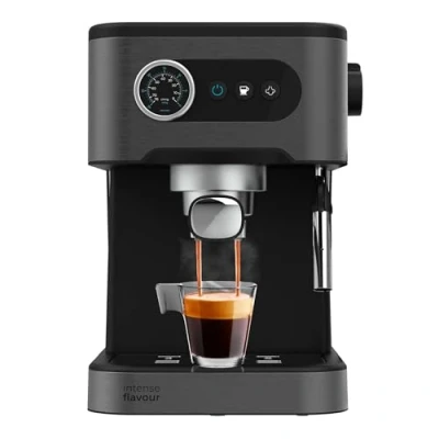 Immagine di Cecotec Macchina da Caffè Espresso Power 20 Pro. Bar di Pressione, Beccuccio Vapore Orientabile, Serbatoio D&#039;Acqua 1,5L. e Cappuccino Alta Qualità A Casa.
