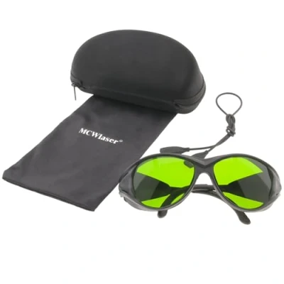 Immagine di MCWlaser 1064nm Occhiali di Protezione Sicurezza Laser OD5+ CE 355nm Satety Glasses Goggles per Engraving Cleaning Welding UV Marking Diode,ND:YAG Assorbimento Tipo EP 8 Stile 2