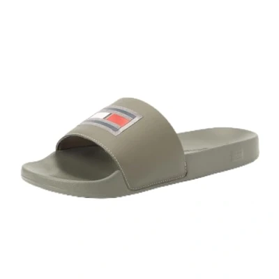Immagine di Tommy Hilfiger Scarpe da Mare Uomo Pool Slide Ciabatte, Multicolore (Shady Stone), 40