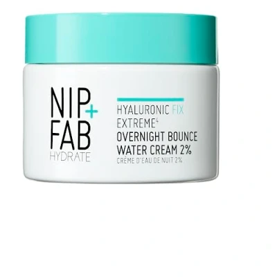 Immagine di Nip+Fab Extreme4 Overnight Bounce Water Cream 2% 50 ml, Idratante, Attenua I Pori, Le Linee Sottili E Rughe, Previene La Perdita Di Idratazione