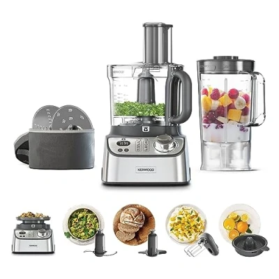 Immagine di Kenwood FDM71.450SS MultiPro Express Weigh Robot da Cucina con 8 Accessori Dedicati, Velocità Regolabile Funzione Pulse, Bilancia Digitale Integrata, Capacità 3L, , Argento