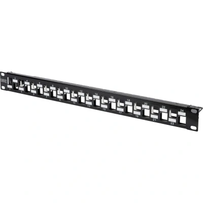 Immagine di Digitus DN 91412 24 Porte Patchpanel di rete 483 mm (19) Non classificata 1 U Nero