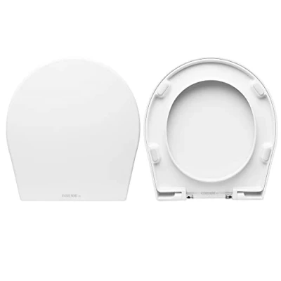 Immagine di Copriwater Sedile Wc come originale Poing Esedra Termoindurente avvolgente Bianco by HYDRO HOME (CHIUSURA CLASSICA)