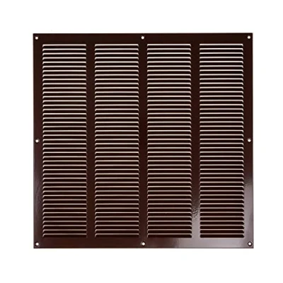 Immagine di 40 cm x Griglia di ventilazione marrone Copertura per presa d&#039;aria interna ed esterna Applicazioni riscaldamento, raffreddamento e ventilazione. (400 400 mm, marrone)