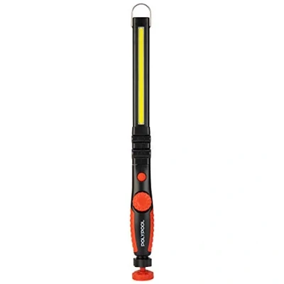Immagine di POLY POOL PP3165 Torcia Led FLEXLIGHT Da Lavoro con Luce Ultra COB 5W 450lm + 70lm 3W Gancio e Corpo Snodabile Lampada Portatile per Officina Magnete Emergenza Ricaricabile