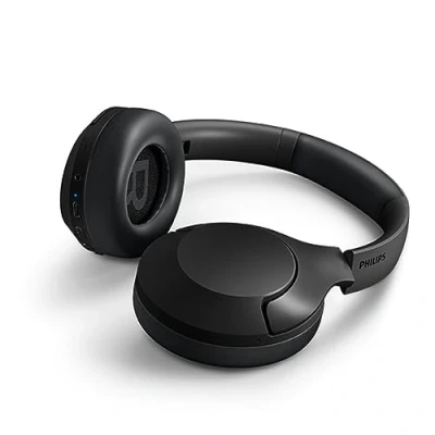 Immagine di PHILIPS TAH8506BK, Cuffie senza fili Con cancellazione del rumore, microfono, Bluetooth, 60 ore di attività, Nero (Black)