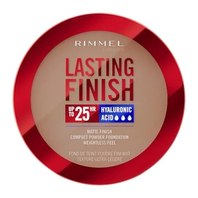 Immagine di Rimmel London, Lasting Finish, 11 Caramel, Fondotinta Compatto, Finish Soft Focus, opaco, Coprenza totale, SPF20, Formula vegana, 7 g