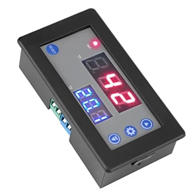 Immagine di DC 12V Ciclo Digitale Multifunzione Timer doppio Ritardo Relè Modulo Temporizzatore Controllo, con LED Display, Certificazione CE