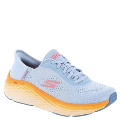 Immagine di Skechers Performance MAX Cushioning Elite 2.0 Scarpe running neutre, Donna, Taglia: 37, Blue textile/orange trim Tessuto