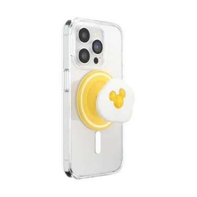 Immagine di PopSockets Sunny Side Impugnatura rotonda compatibile con MagSafe, anello adattatore incluso, supporto per telefono, ricarica wireless