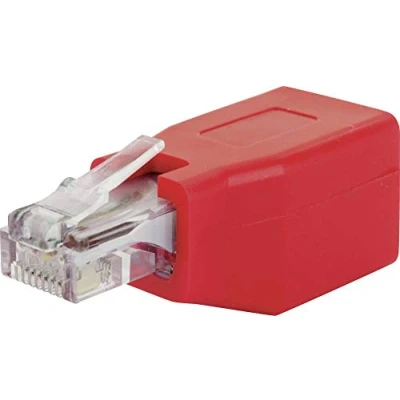Immagine di Schwaiger RJ45 Rete Adattatore CAT 6 [1x Presa 1x Spina RJ45] Rosso