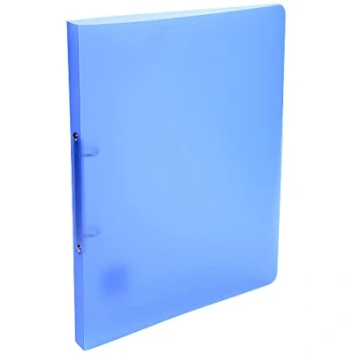 Immagine di Exacompta 54152E Confezione da 5 Raccoglitori Chromaline 2 Anelli Tondi 15 mm Dorso 20 Polipropilene Traslucido 0.5 F.to Esterno 25x32 cm per A4 Colore: Blu